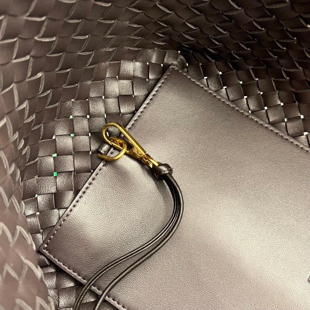 Bottega Veneta Small Cabat 32 in Hickory Brown Lambskin Bag