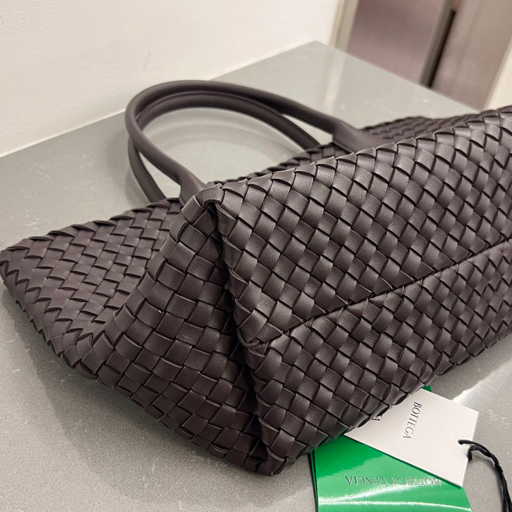 Bottega Veneta Small Cabat 32 in Hickory Brown Lambskin Bag