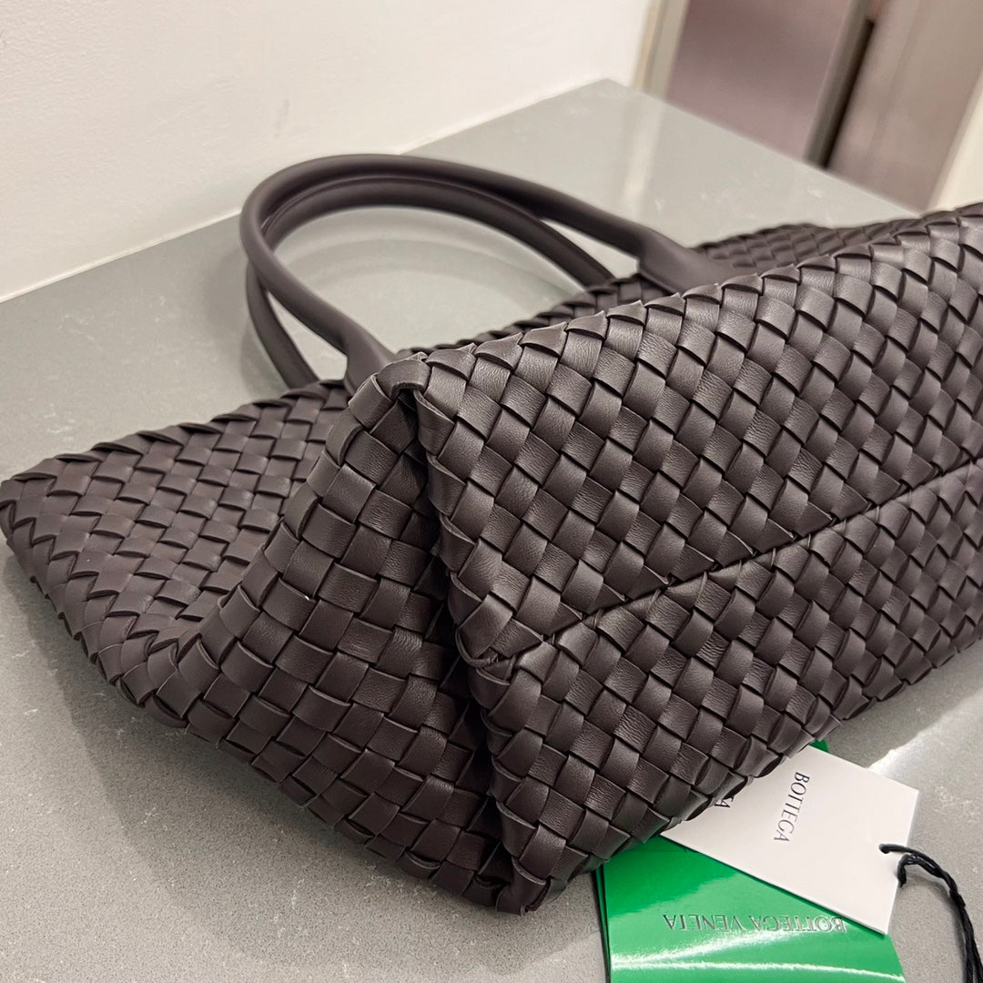 Bottega Veneta Small Cabat 32 in Hickory Brown Lambskin Bag