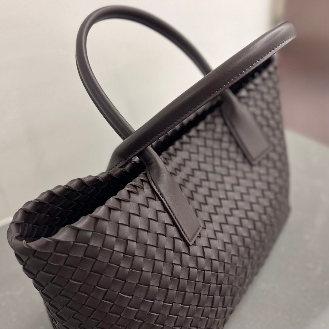 Bottega Veneta Small Cabat 32 in Hickory Brown Lambskin Bag
