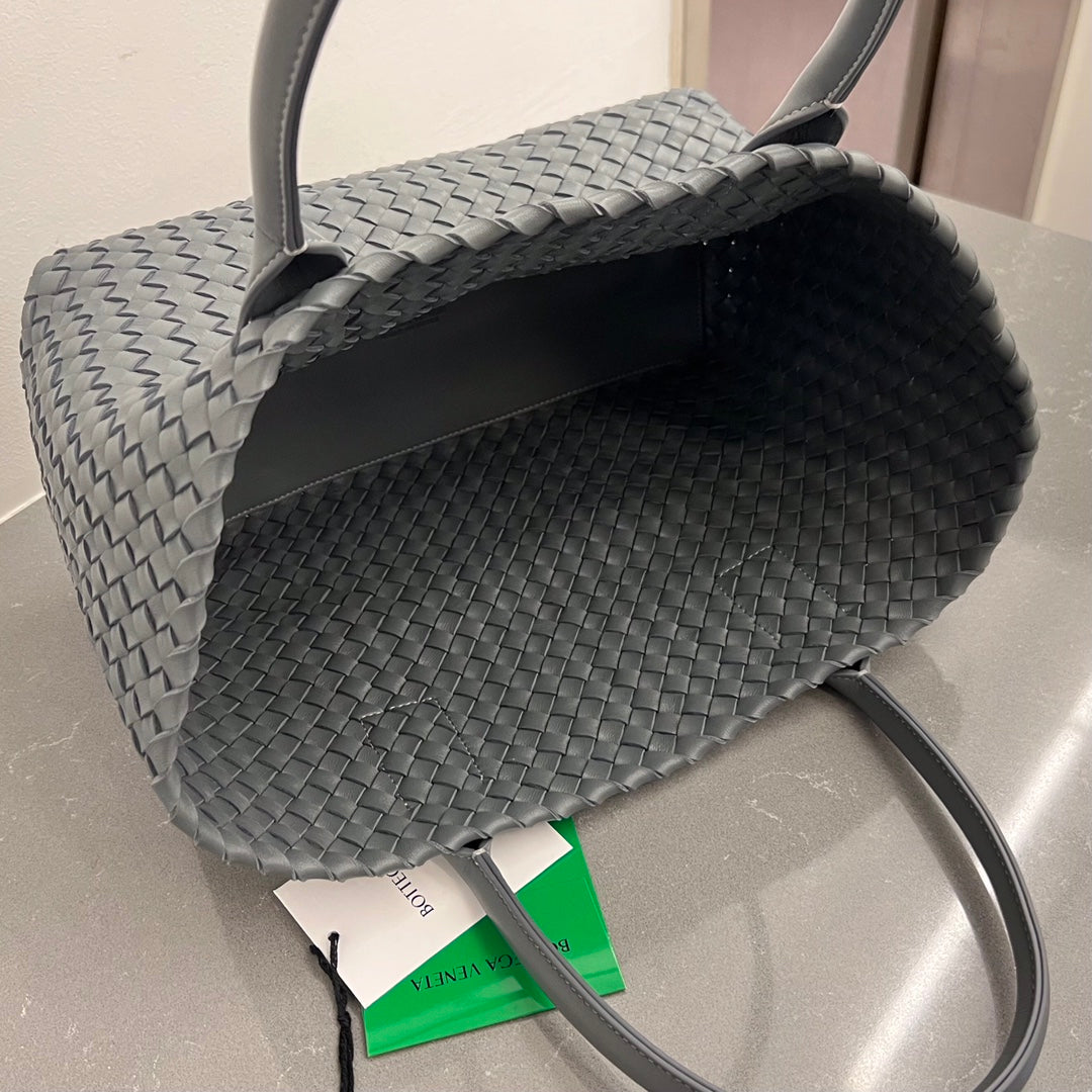 Bottega Veneta Small Cabat 32 in Smoke Gray Lambskin Bag