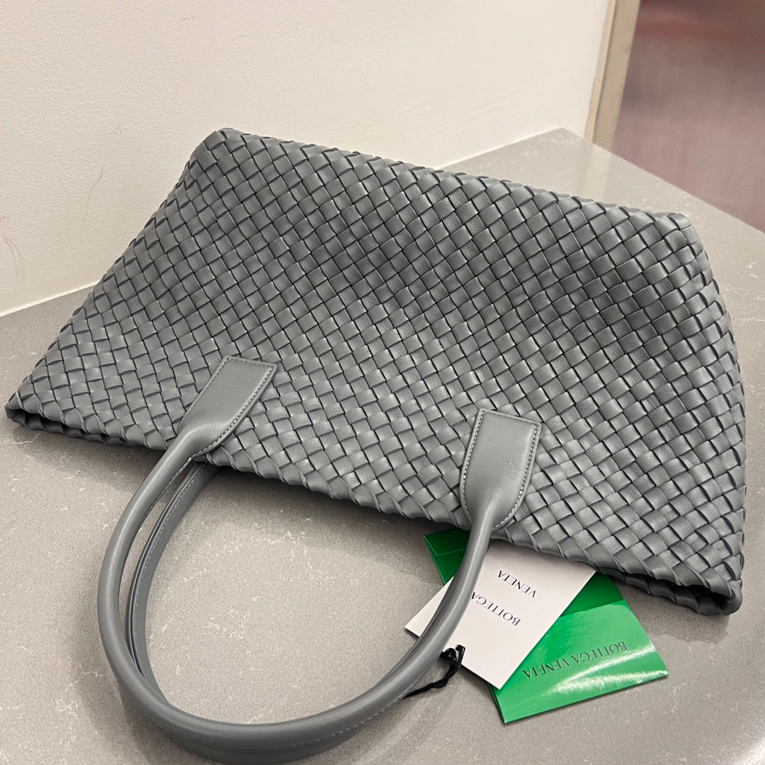 Bottega Veneta Small Cabat 32 in Smoke Gray Lambskin Bag