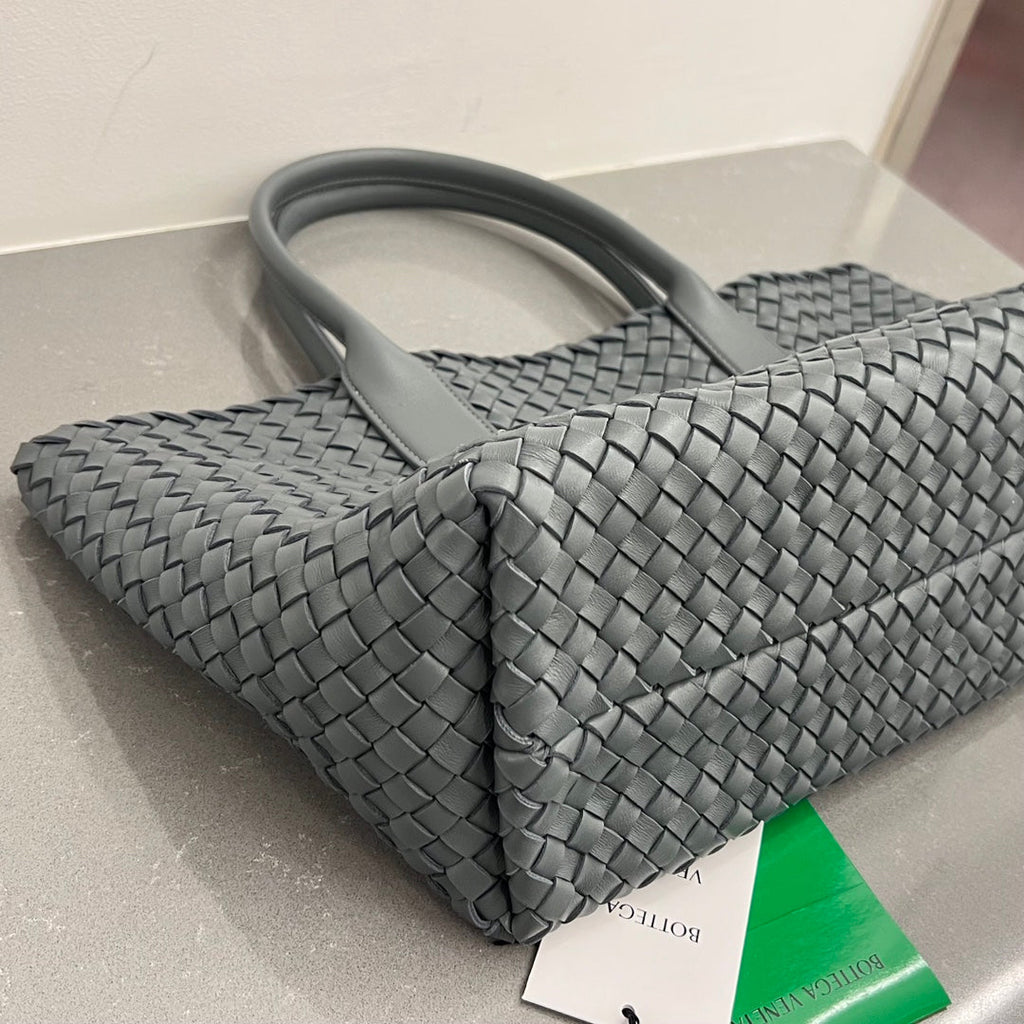 Bottega Veneta Small Cabat 32 in Smoke Gray Lambskin Bag