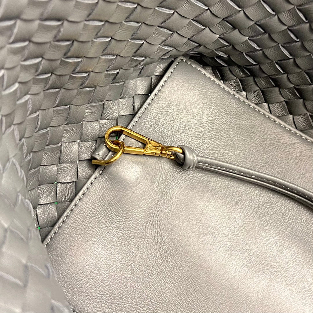 Bottega Veneta Small Cabat 32 in Smoke Gray Lambskin Bag