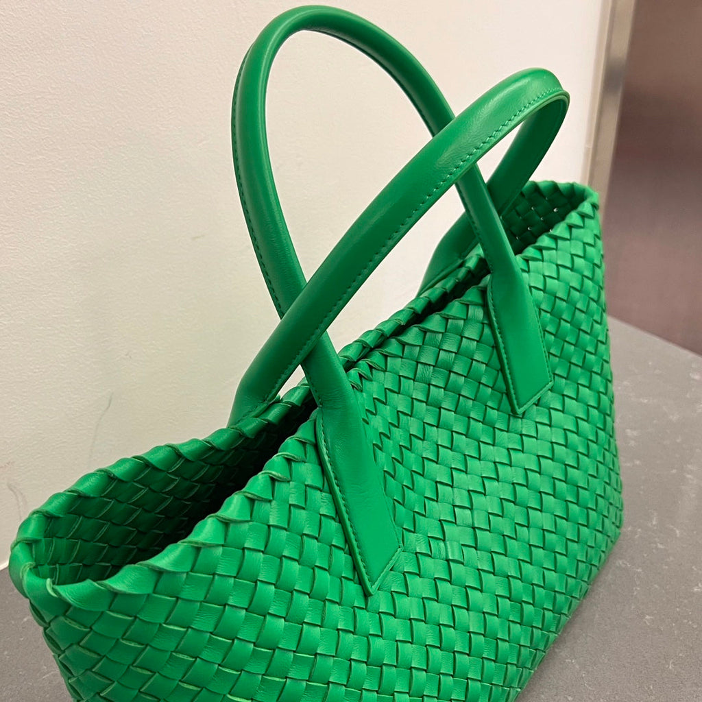 Bottega Veneta Small Cabat 32 in Green Lambskin Bag
