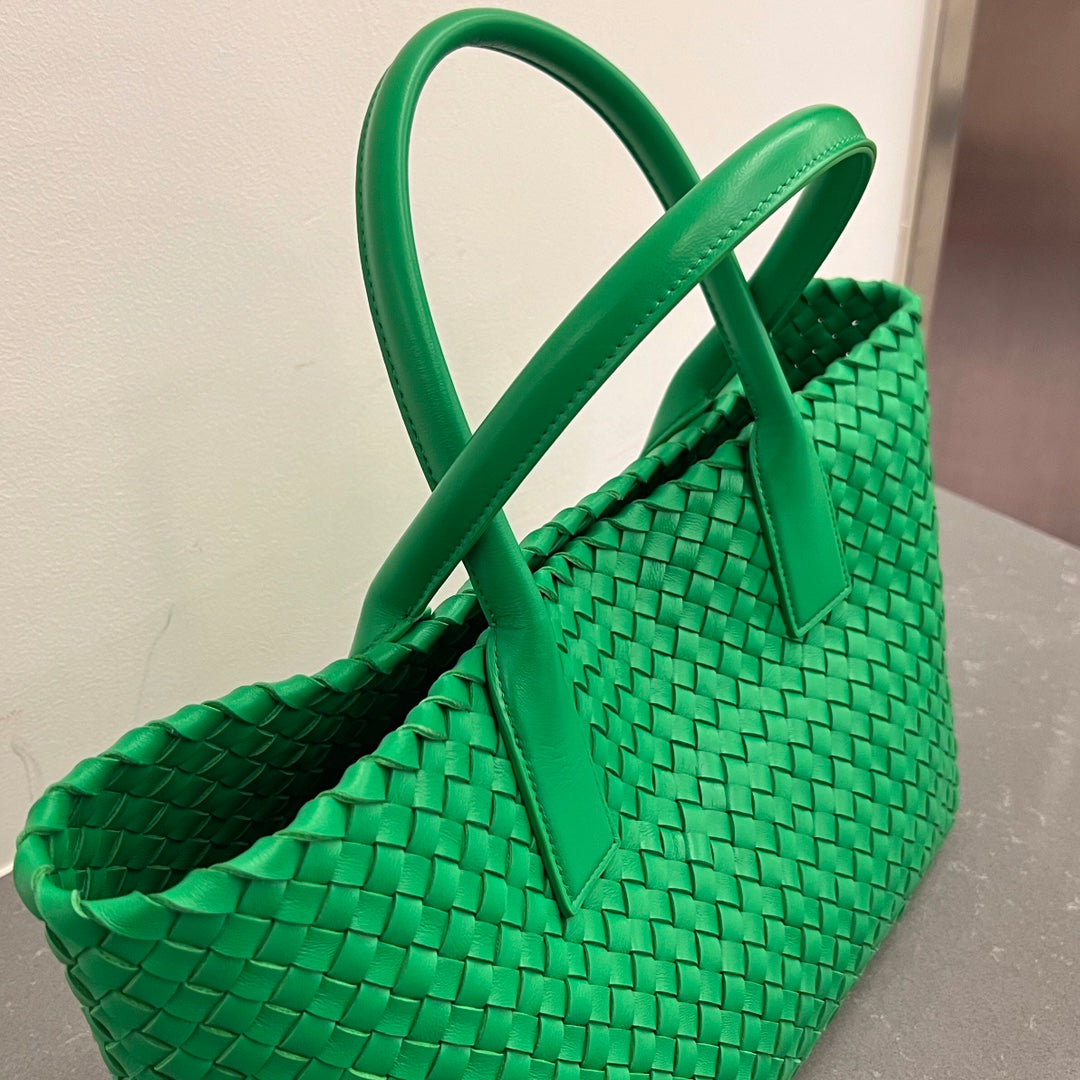 Bottega Veneta Small Cabat 32 in Green Lambskin Bag