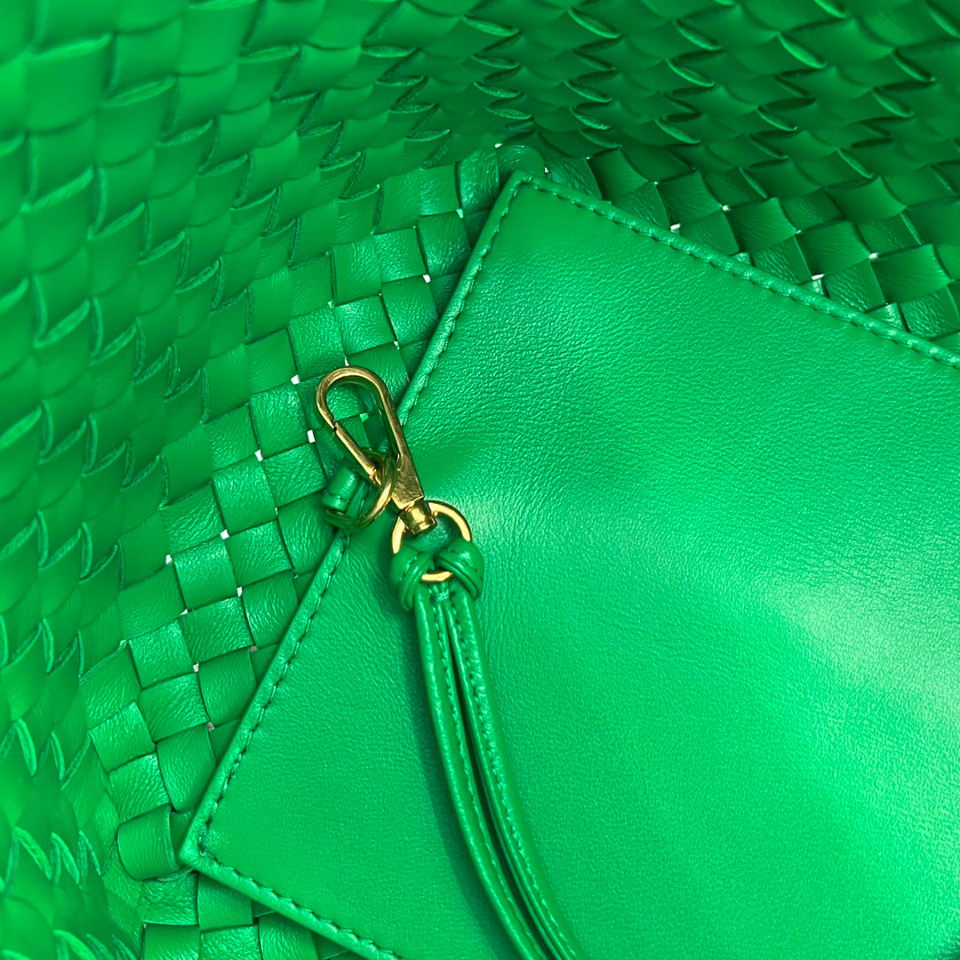Bottega Veneta Small Cabat 32 in Green Lambskin Bag