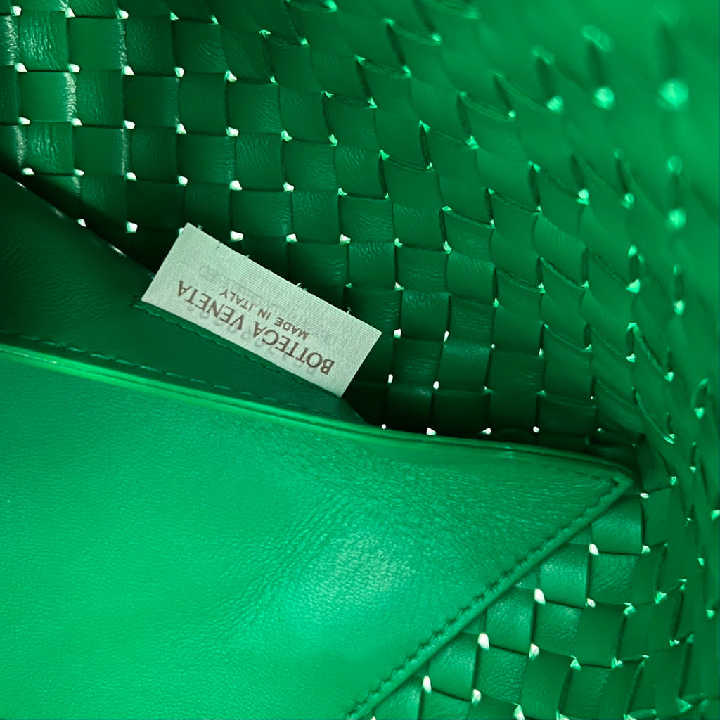 Bottega Veneta Small Cabat 32 in Green Lambskin Bag