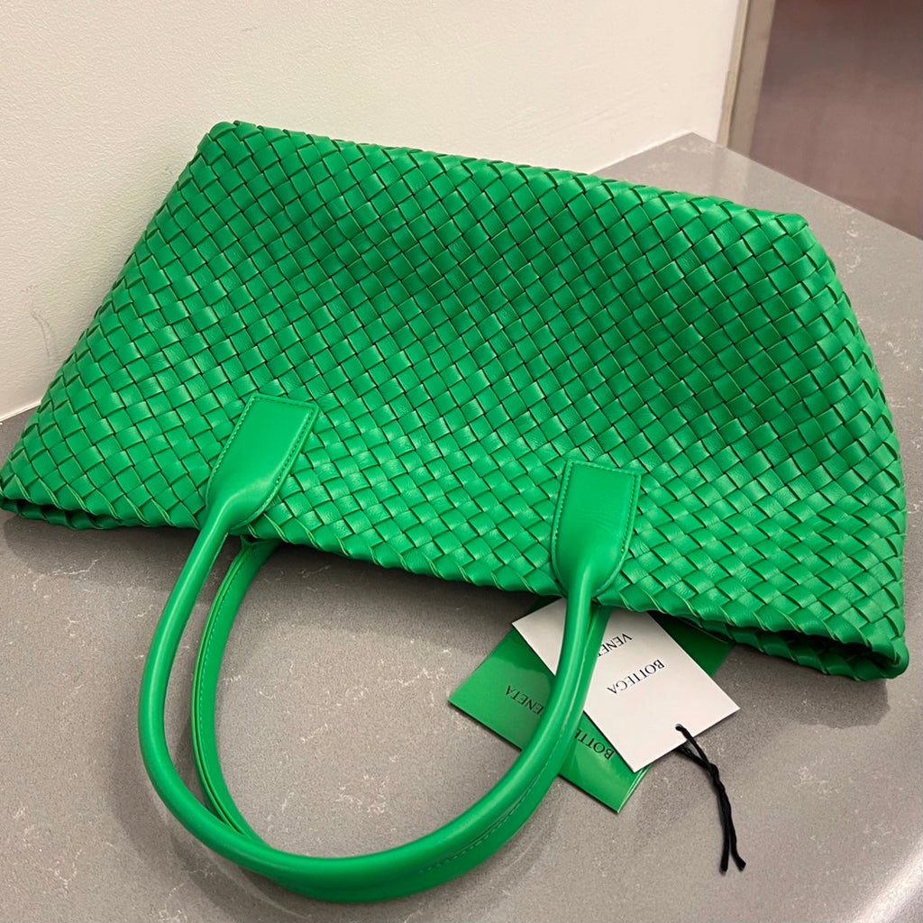 Bottega Veneta Small Cabat 32 in Green Lambskin Bag