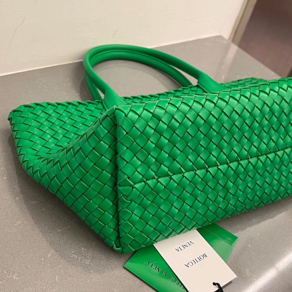 Bottega Veneta Small Cabat 32 in Green Lambskin Bag