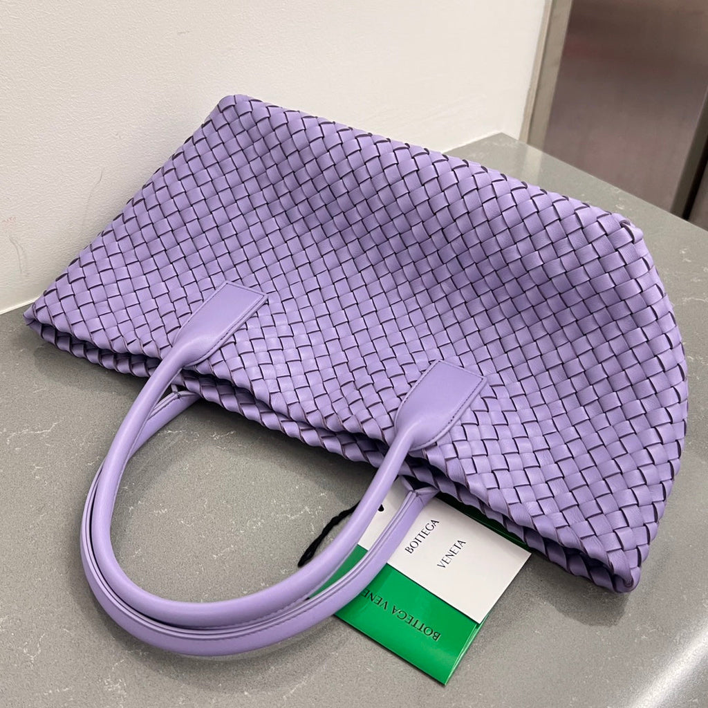 Bottega Veneta Small Cabat 32 in Periwinkle Purple Lambskin Bag
