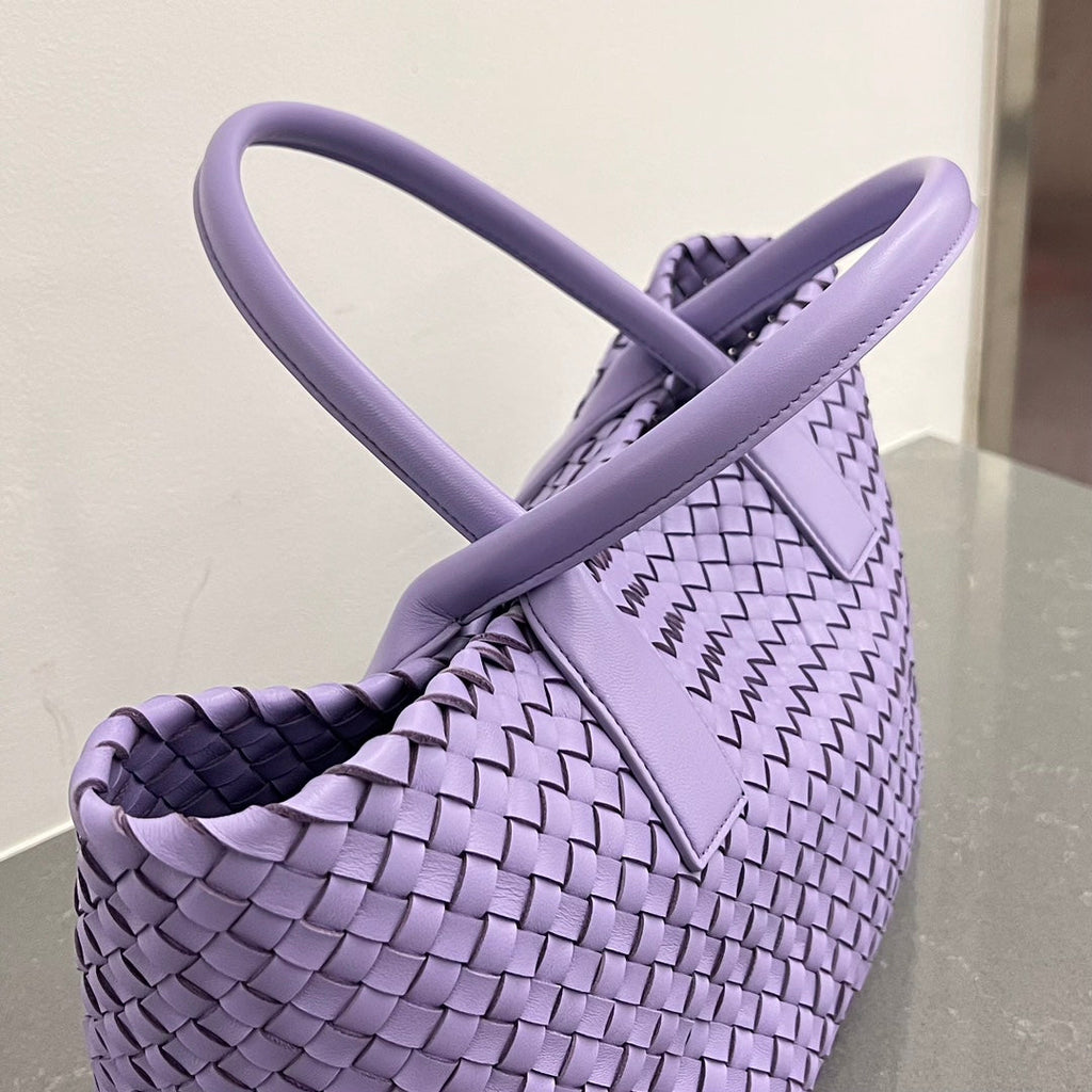 Bottega Veneta Small Cabat 32 in Periwinkle Purple Lambskin Bag