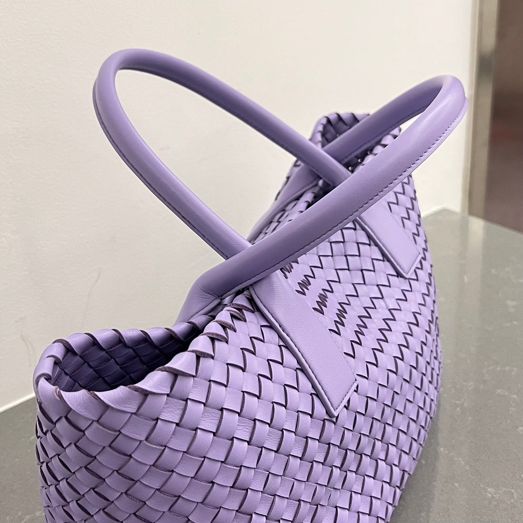 Bottega Veneta Small Cabat 32 in Periwinkle Purple Lambskin Bag