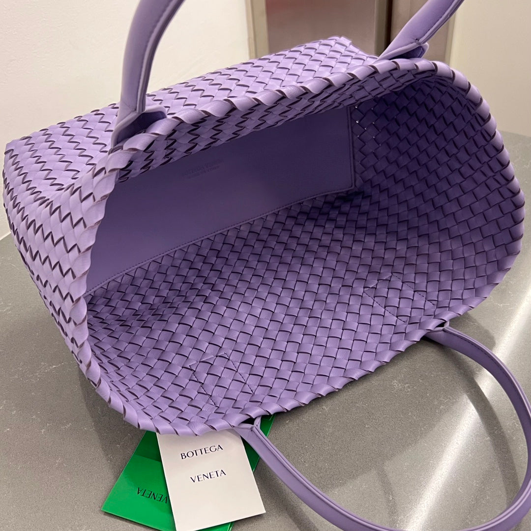 Bottega Veneta Small Cabat 32 in Periwinkle Purple Lambskin Bag