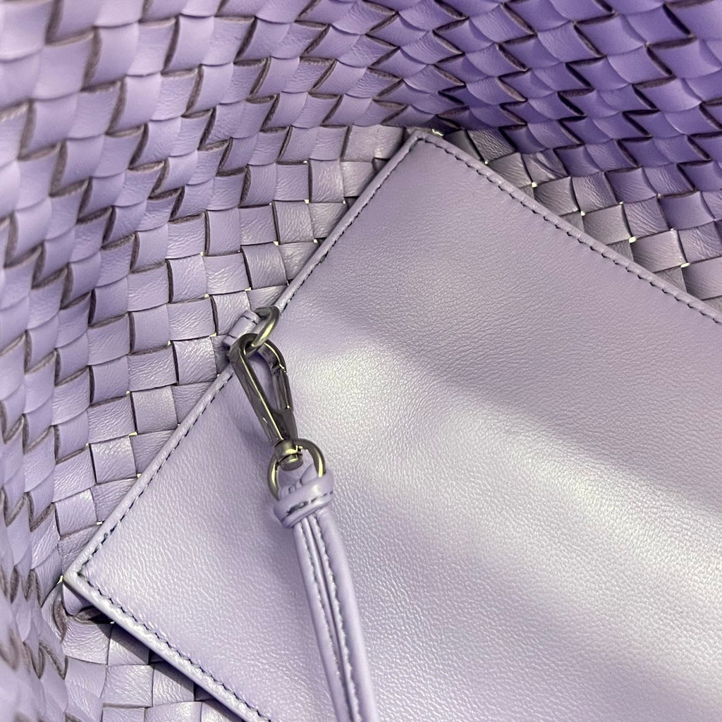Bottega Veneta Small Cabat 32 in Periwinkle Purple Lambskin Bag