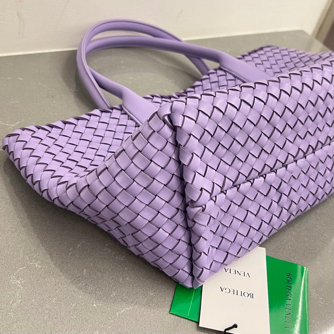 Bottega Veneta Small Cabat 32 in Periwinkle Purple Lambskin Bag