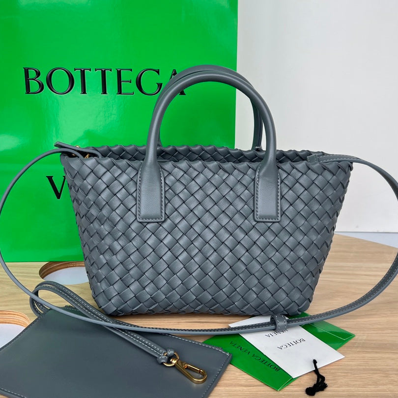 Bottega Veneta Mini Cabat 20 in Onyx Black Lambskin Bag