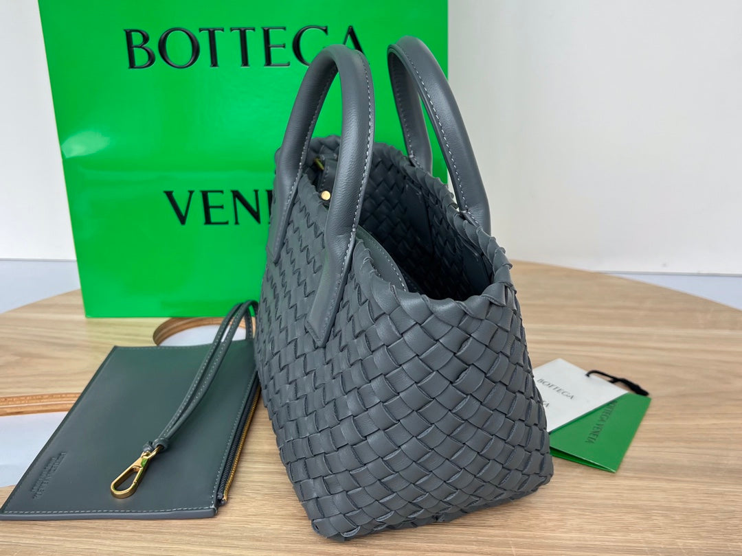 Bottega Veneta Mini Cabat 20 in Onyx Black Lambskin Bag