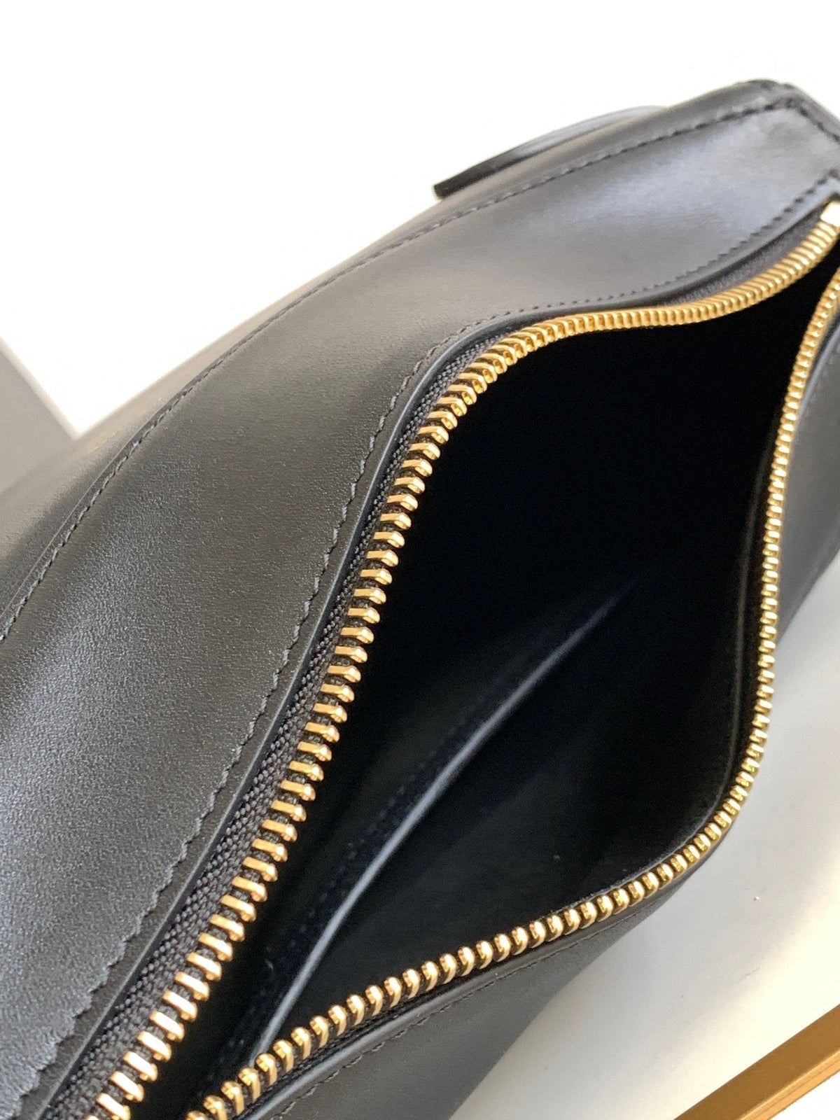Celine Triomphe Classic 25 Black Calfskin Bag