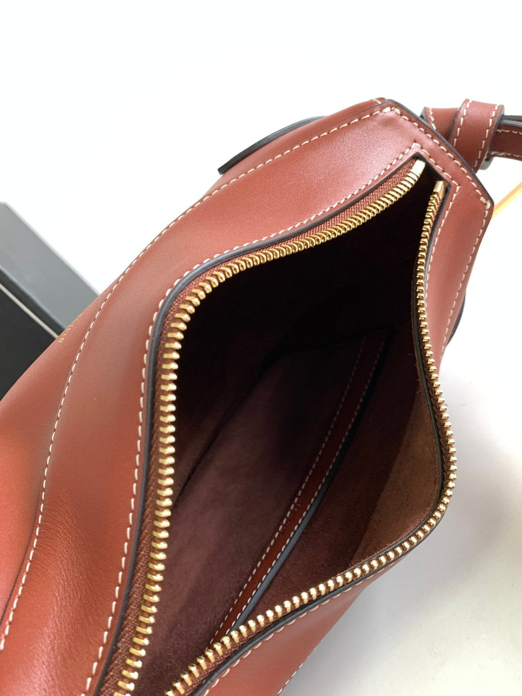 Celine Triomphe Classic 25 Cinnamon Brown Calfskin Bag