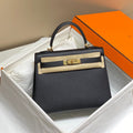 Hermes Kelly 28cm in Noir Epsom Calfskin Gold Hardware Bag