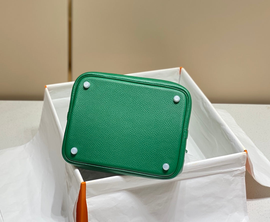 Hermes Picotin Lock Emerald Togo Ghw Bag