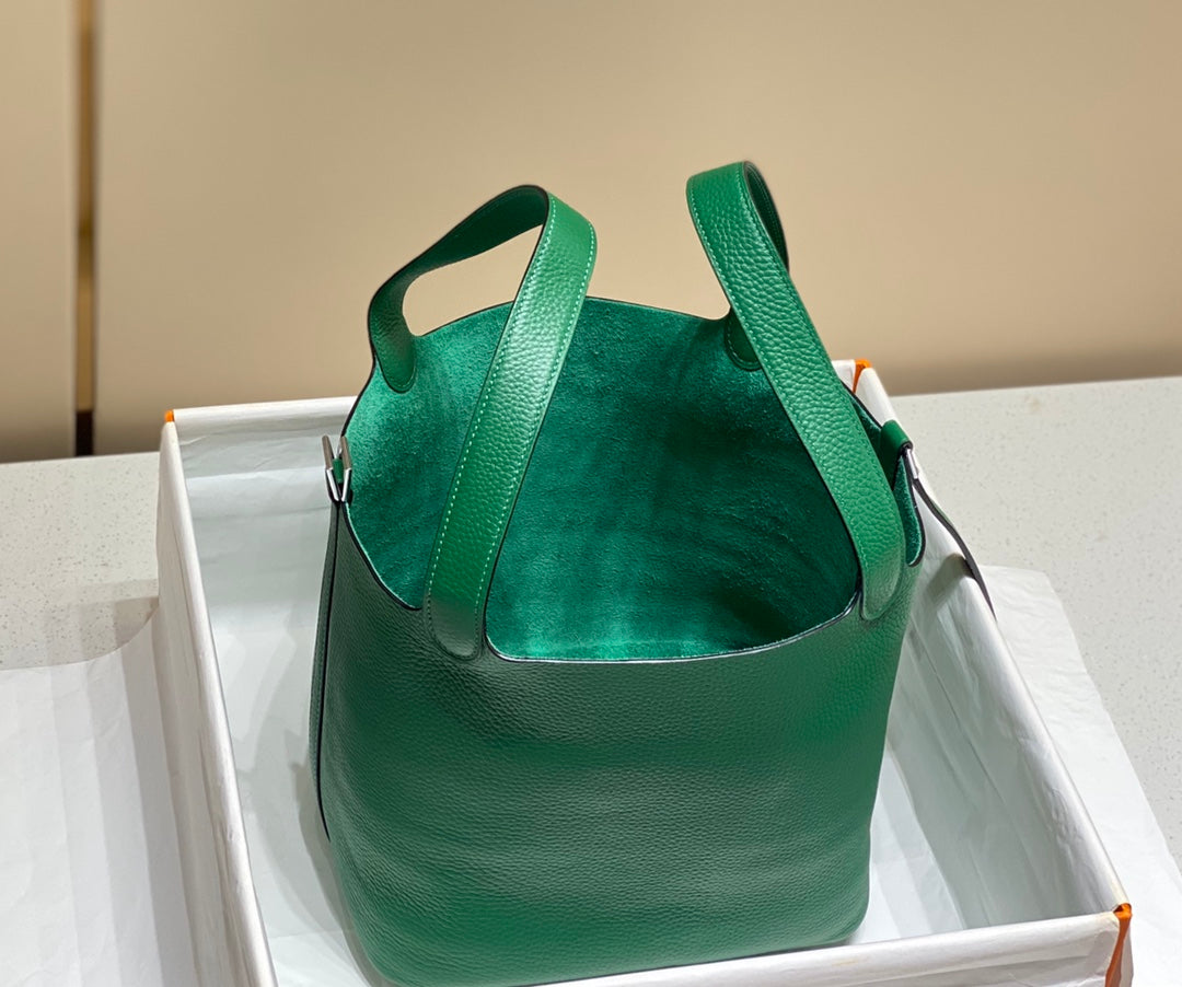 Hermes Picotin Lock Emerald Togo Ghw Bag