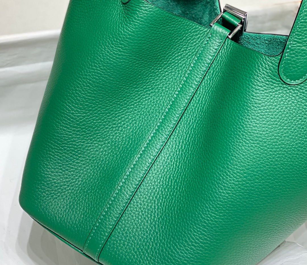 Hermes Picotin Lock Emerald Togo Ghw Bag