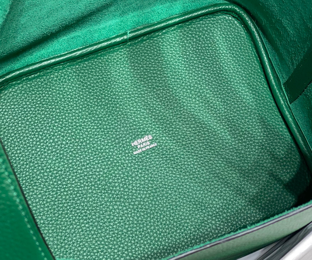Hermes Picotin Lock Emerald Togo Ghw Bag