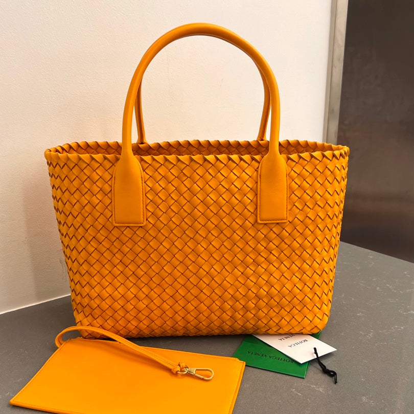Bottega Veneta Small Cabat 32 in Ut Orange Lambskin Bag