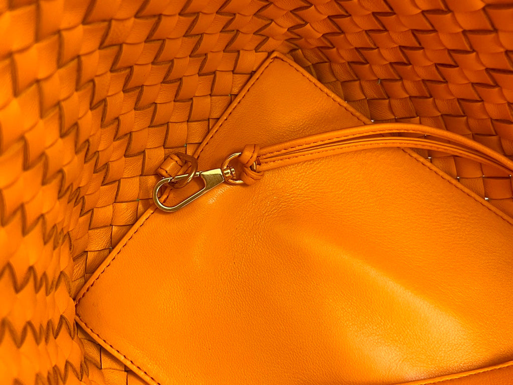 Bottega Veneta Small Cabat 32 in Ut Orange Lambskin Bag