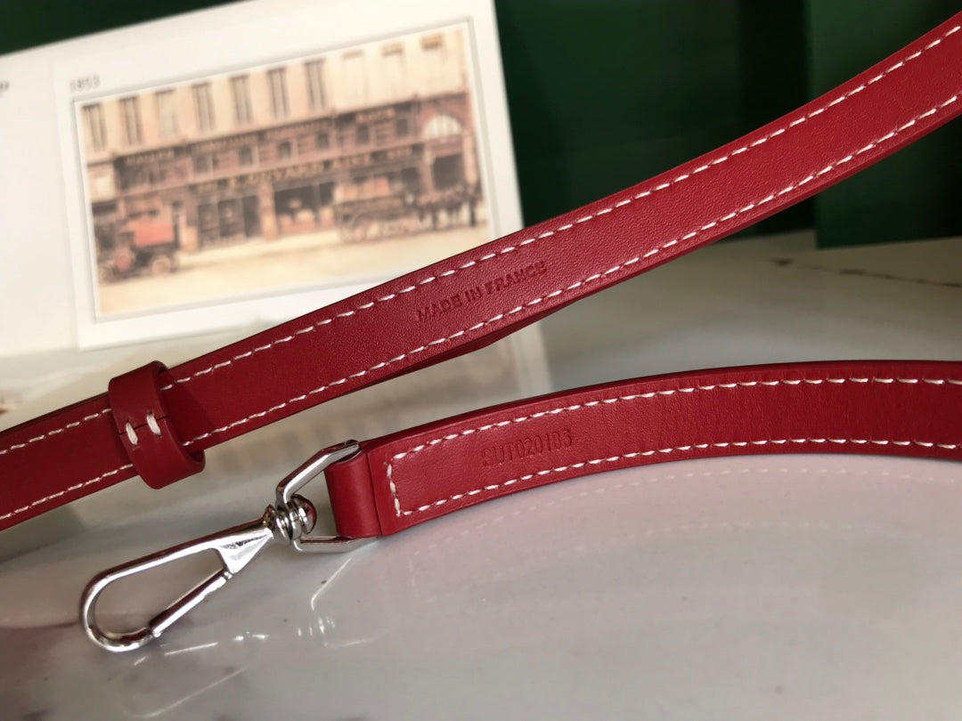 Goyard Muse Vanity Case 20 in Classic Red Goyardine Canvas
