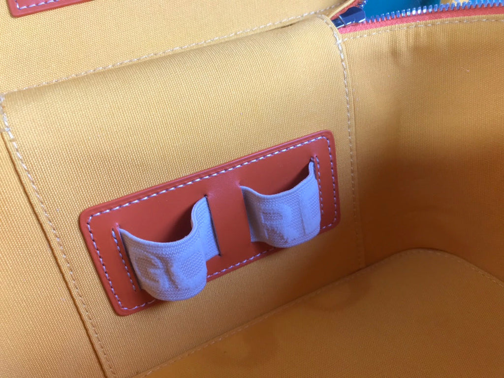 Goyard Muse Vanity Case 20 in Orange Goyardine Canvas