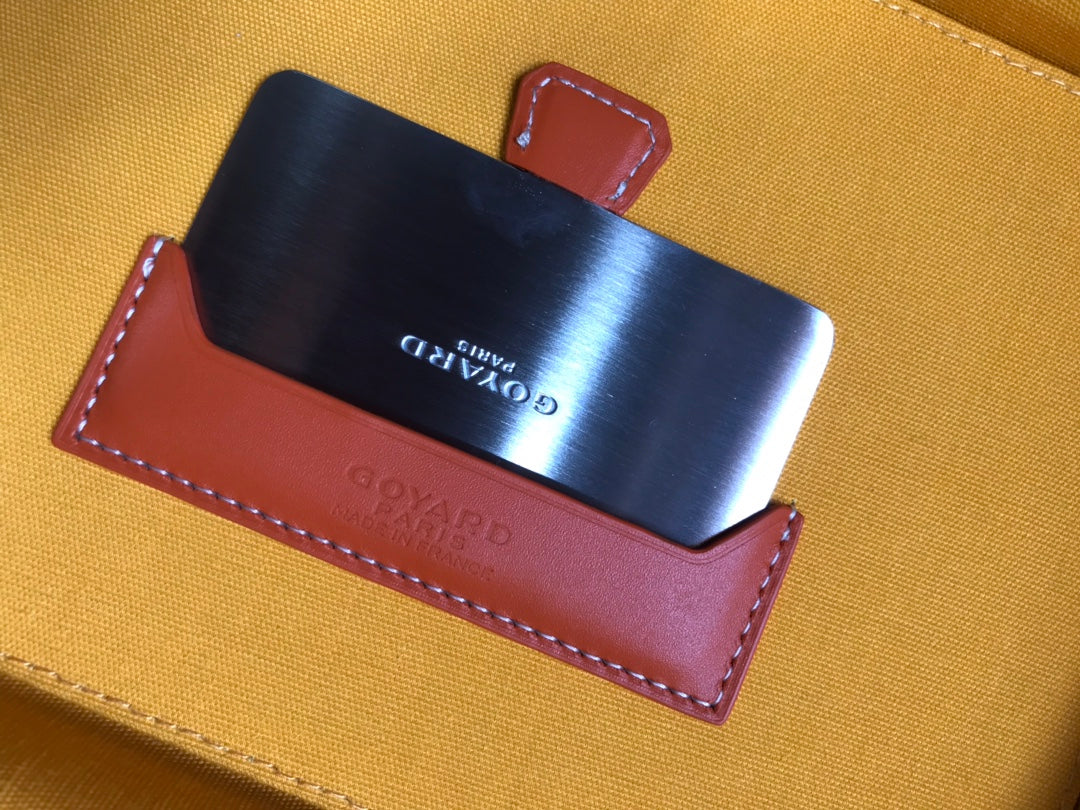 Goyard Muse Vanity Case 20 in Orange Goyardine Canvas