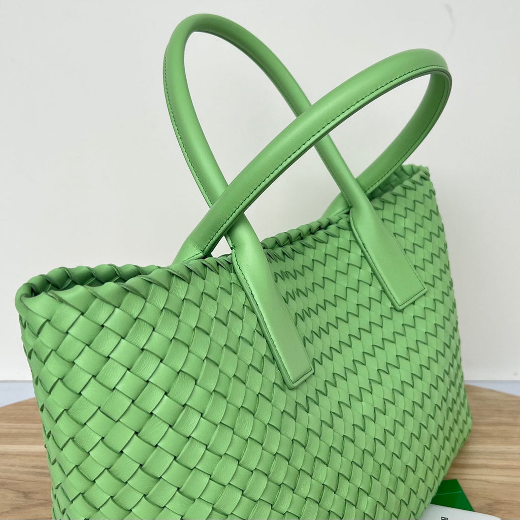 Bottega Veneta Small Cabat 32 in Light Green Lambskin Bag