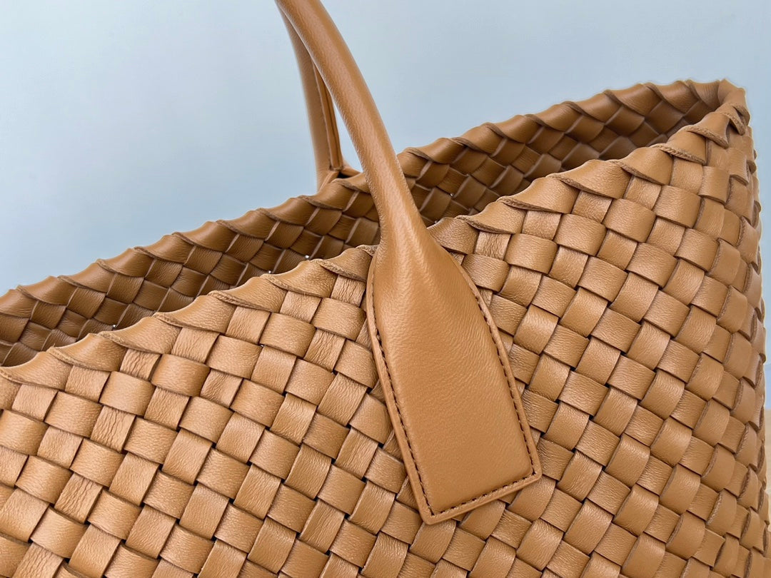 Bottega Veneta Small Cabat 32 in Bronze Brown Lambskin Bag