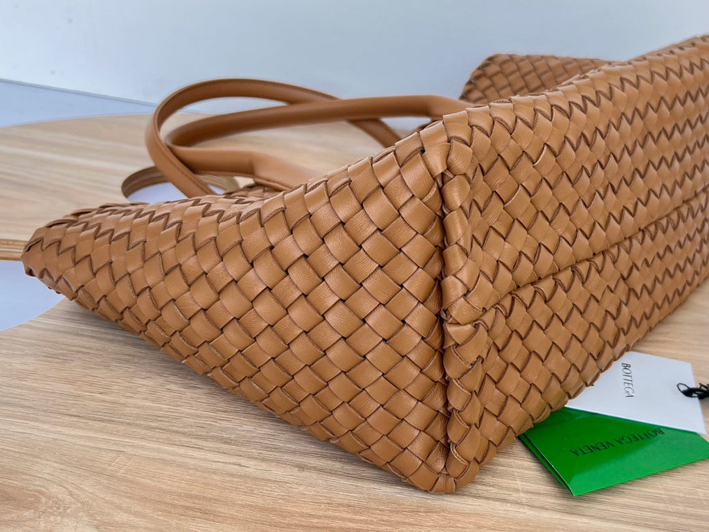 Bottega Veneta Small Cabat 32 in Bronze Brown Lambskin Bag