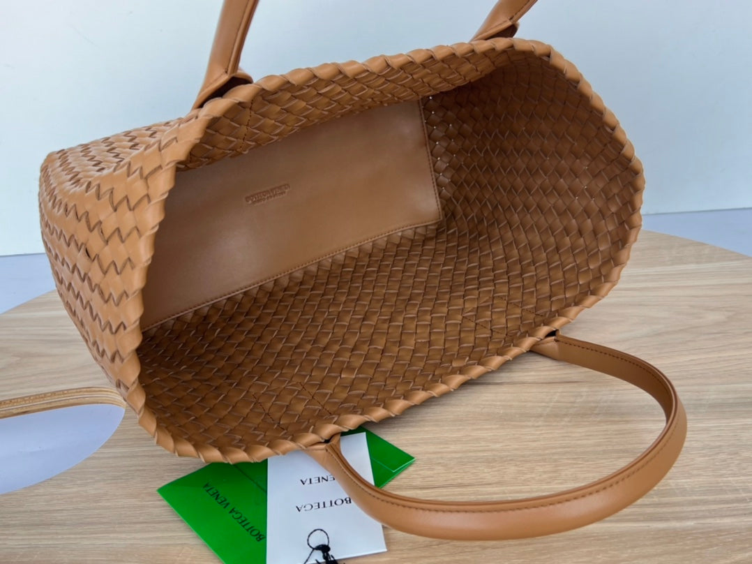 Bottega Veneta Small Cabat 32 in Bronze Brown Lambskin Bag