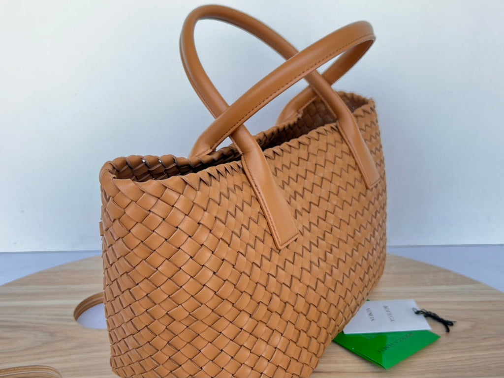 Bottega Veneta Small Cabat 32 in Bronze Brown Lambskin Bag