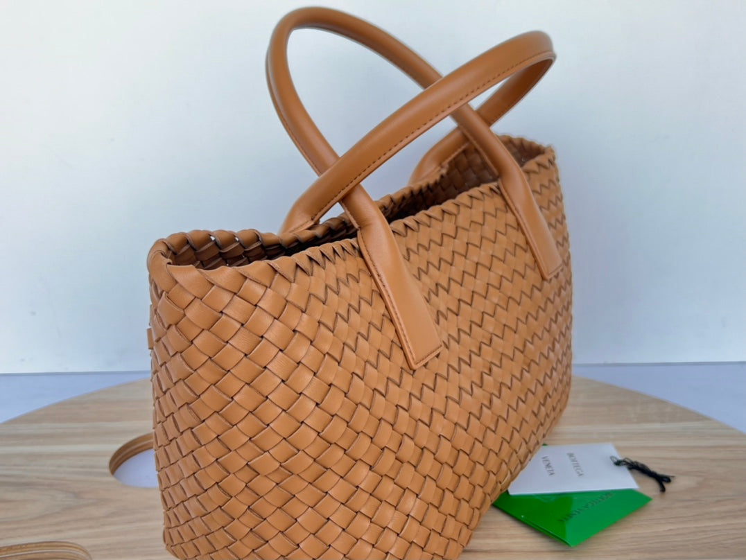 Bottega Veneta Small Cabat 32 in Bronze Brown Lambskin Bag