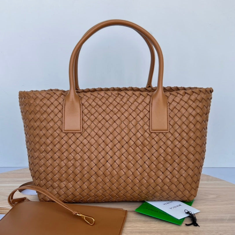 Bottega Veneta Small Cabat 32 in Bronze Brown Lambskin Bag