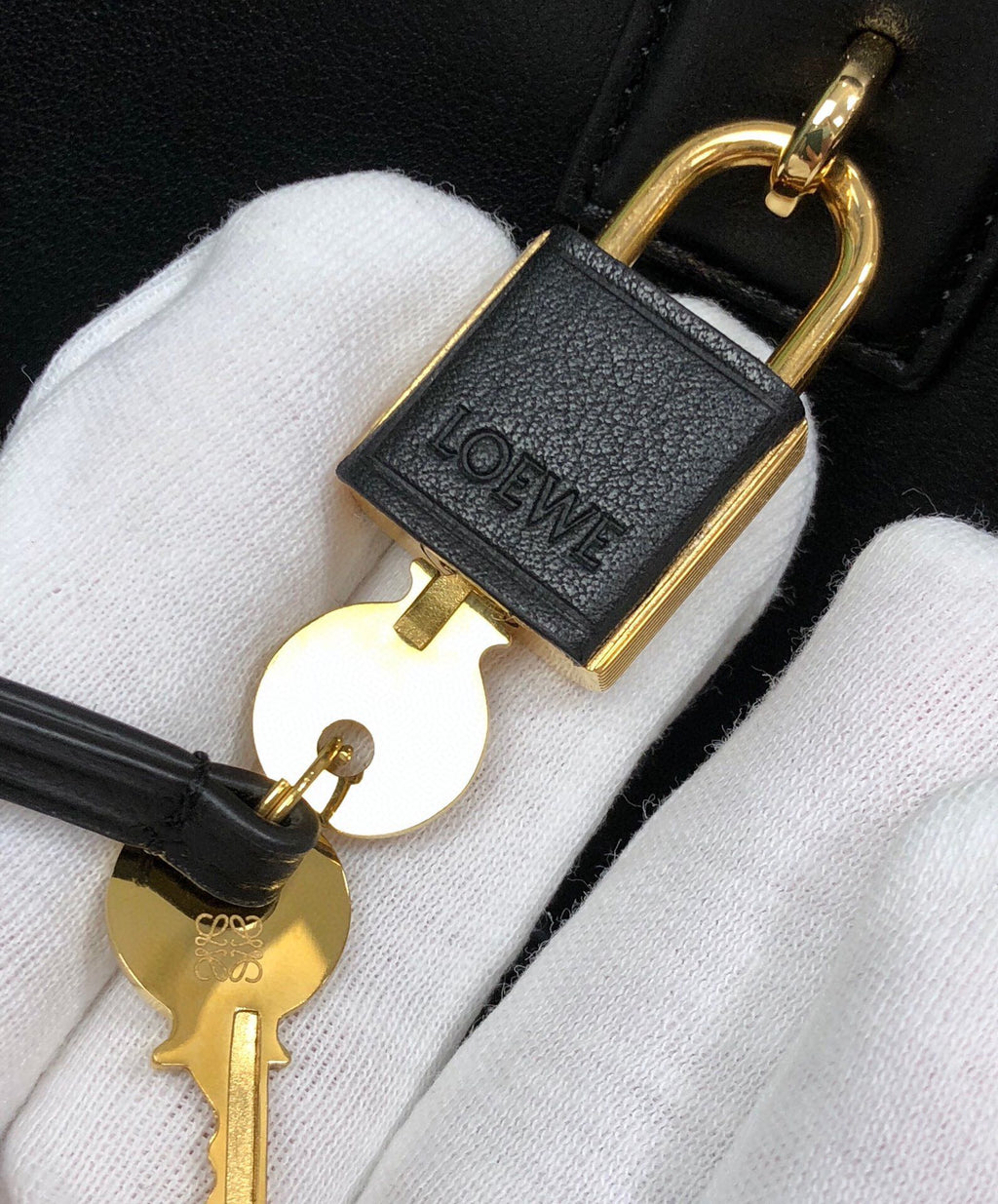 Loewe Amazona 19 Bag in Black Nappa Calfskin