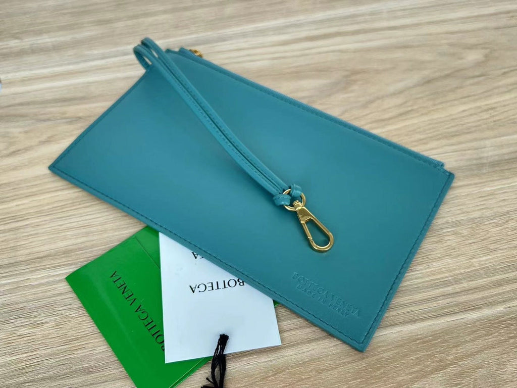 Bottega Veneta Small Cabat 32 in Teal Blue Lambskin Bag