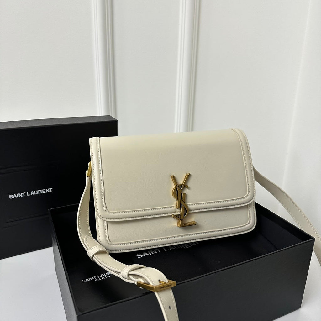 Solferino 23 Satchel in Box White Calfskin