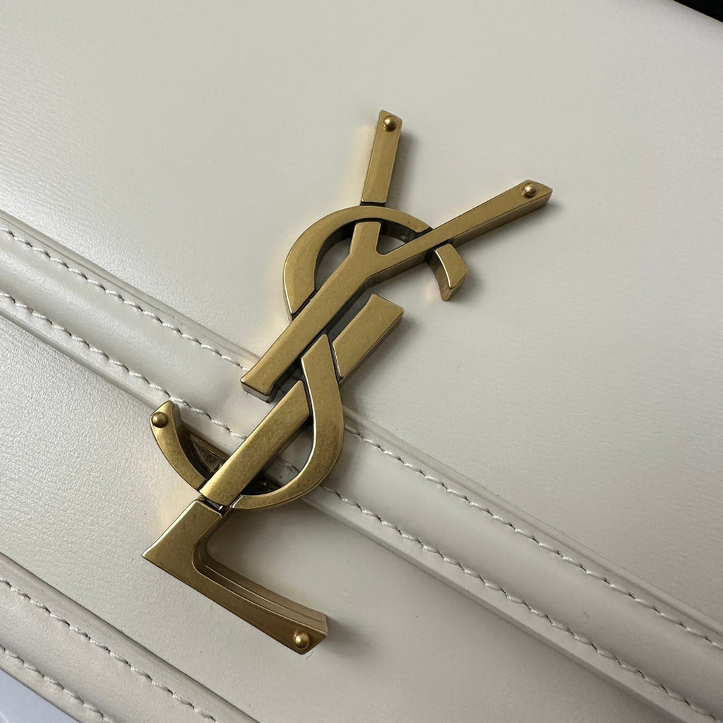 Solferino 23 Satchel in Box White Calfskin