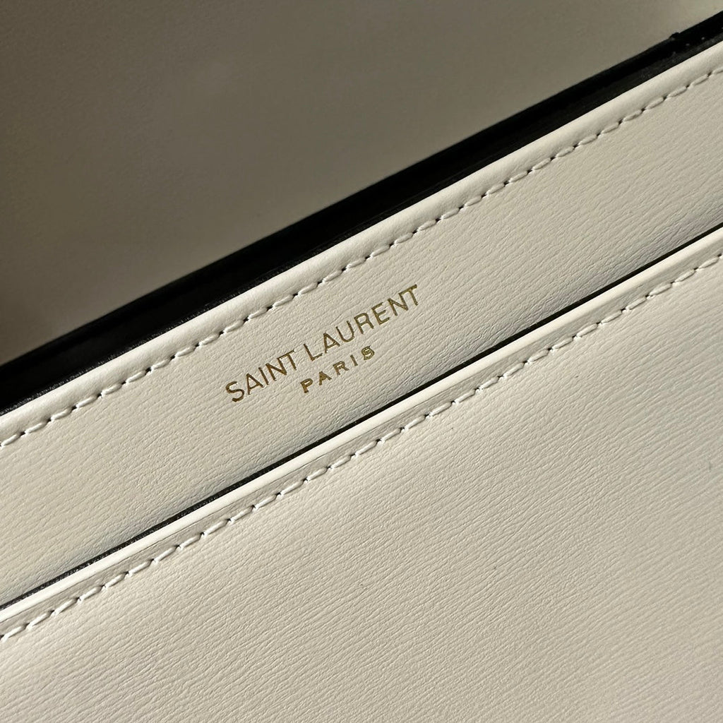 Solferino 23 Satchel in Box White Calfskin
