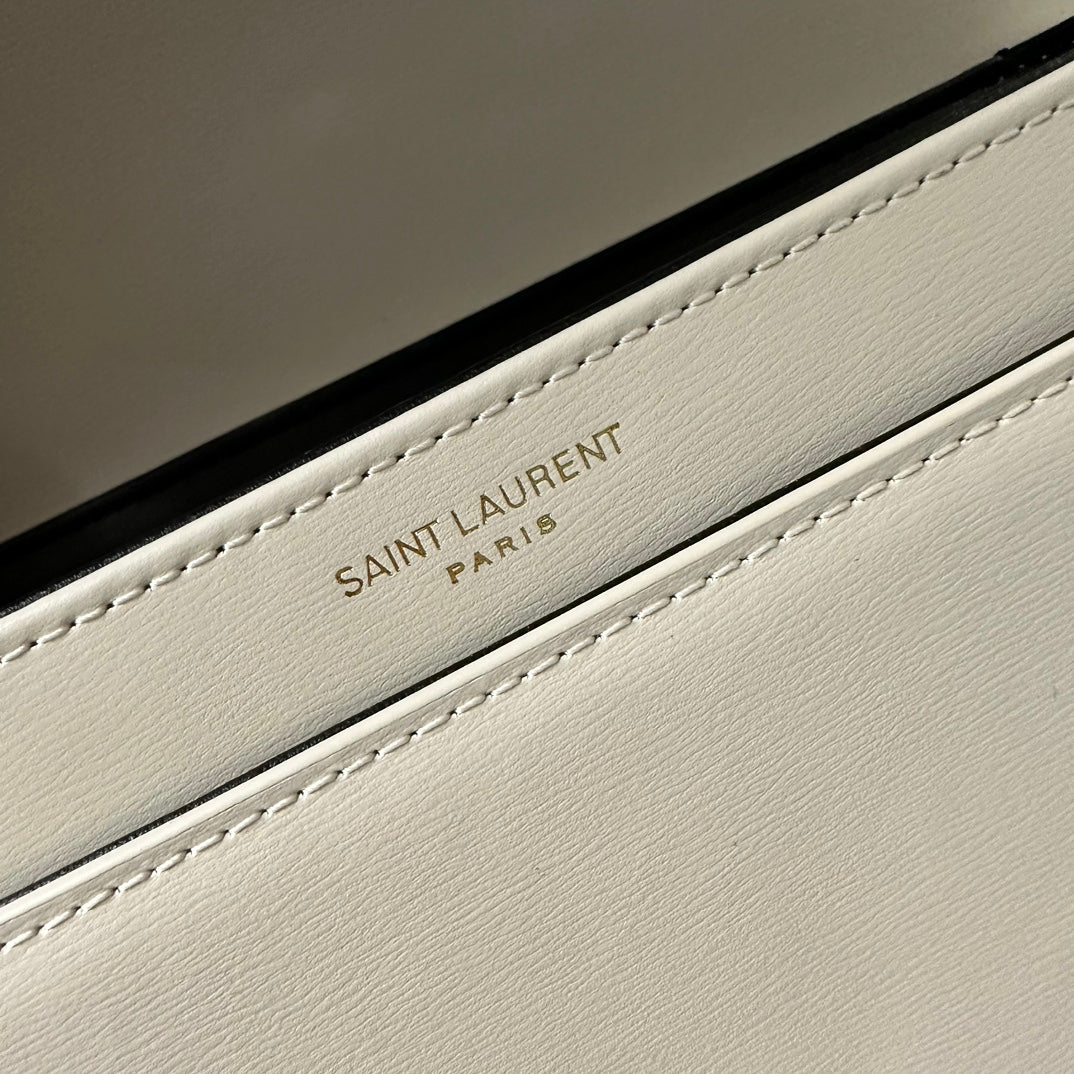 Solferino 23 Satchel in Box White Calfskin