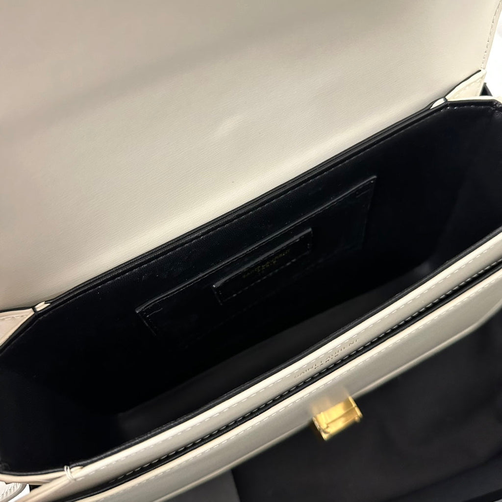 Solferino 23 Satchel in Box White Calfskin