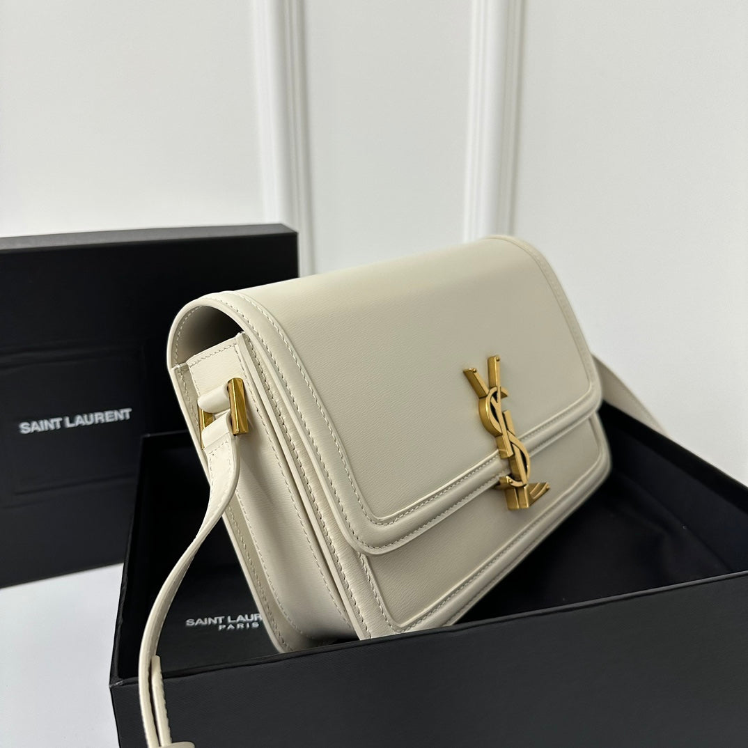 Solferino 23 Satchel in Box White Calfskin