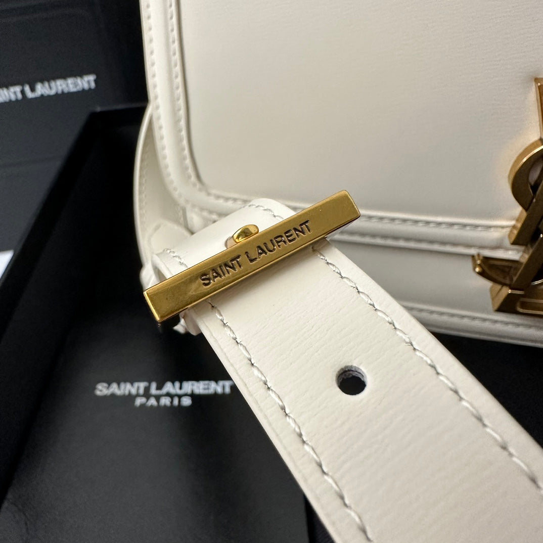 Solferino 23 Satchel in Box White Calfskin